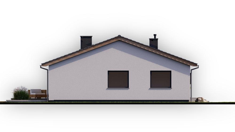 projekt domu AR-1 Standard P - elewacja boczna 2 - projekty domów TeA Projekt