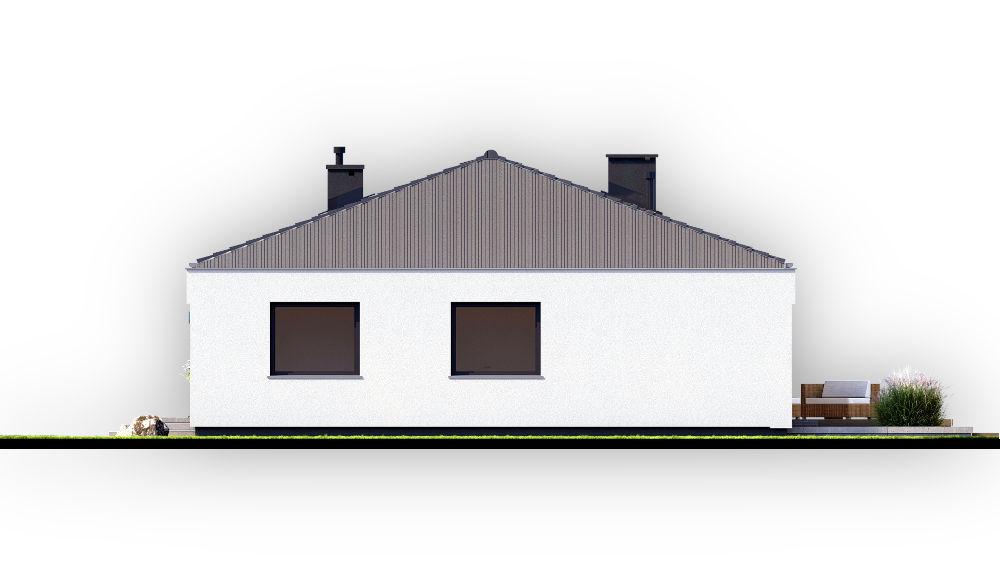 projekt domu AR-1 Trend L - elewacja boczna 2 - projekty domów TeA Projekt