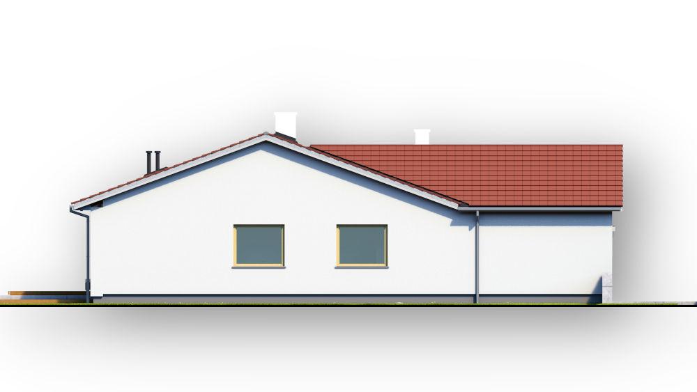 projekt domu AR-2 P - elewacja boczna 2 - projekty domów TeA Projekt