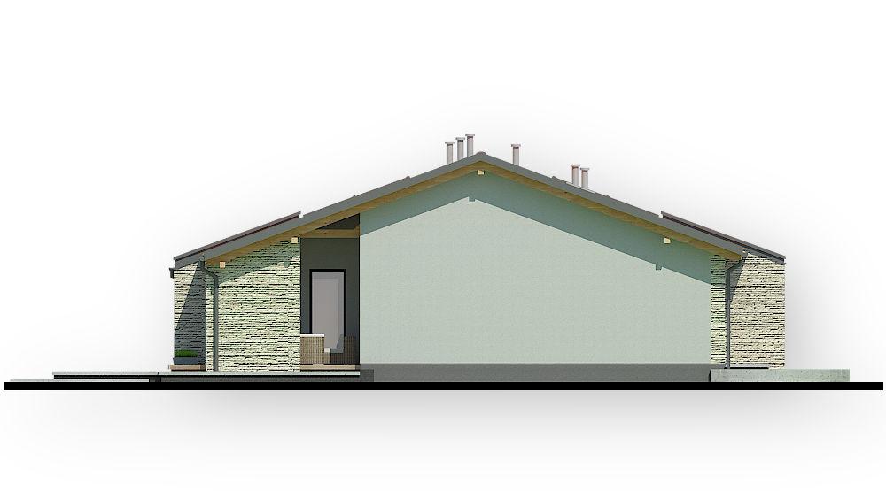 projekt domu AR-10 L - elewacja boczna 1 - projekty domów TeA Projekt