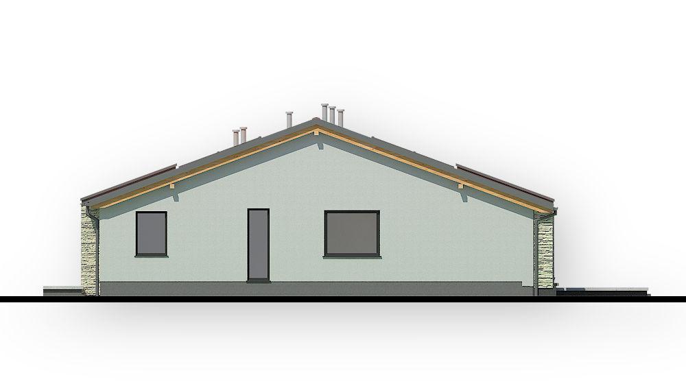 projekt domu AR-10 L - elewacja boczna 2 - projekty domów TeA Projekt