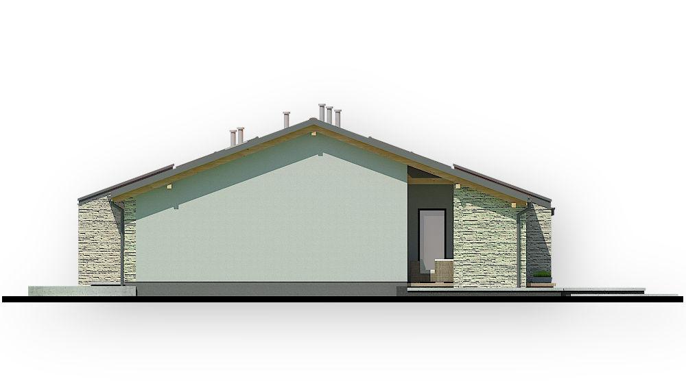 projekt domu AR-10 P - elewacja boczna 1 - projekty domów TeA Projekt