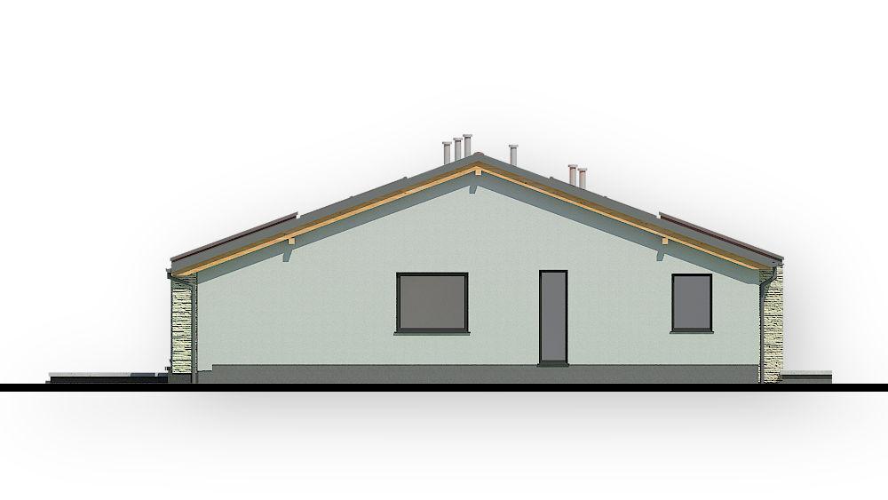 projekt domu AR-10 P - elewacja boczna 2 - projekty domów TeA Projekt