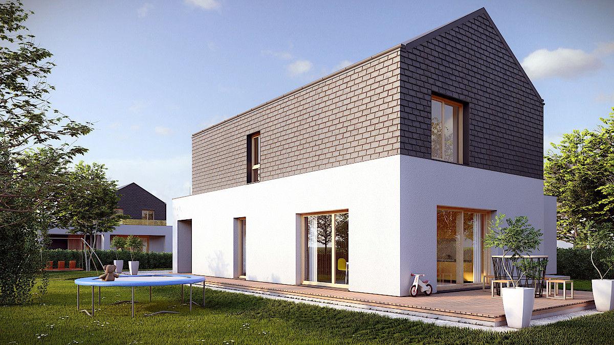 projekt domu AR-11 L - widok od ogrodu 1 - projekty domów Tea Projekt