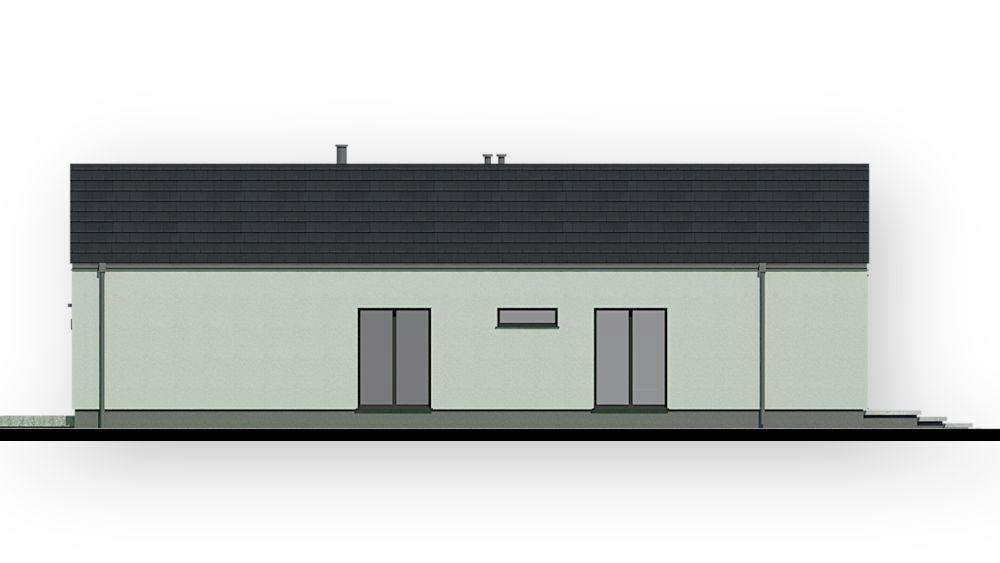 projekt domu AR-7 P - elewacja boczna 1 - projekty domów TeA Projekt