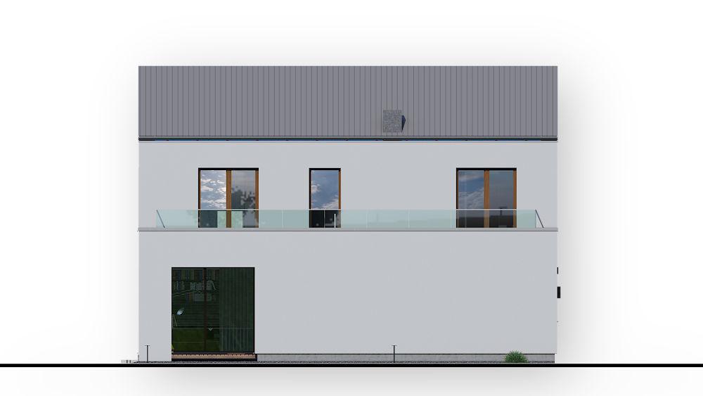 projekt domu AR-13 L - elewacja boczna 1 - projekty domów TeA Projekt