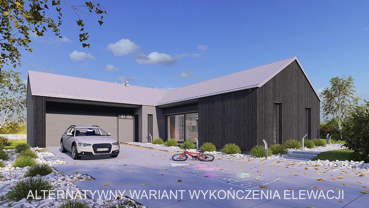 widok od frontu 1 projekt domu AR-16L alternatywa 1 - projekty domów TeA Projekt