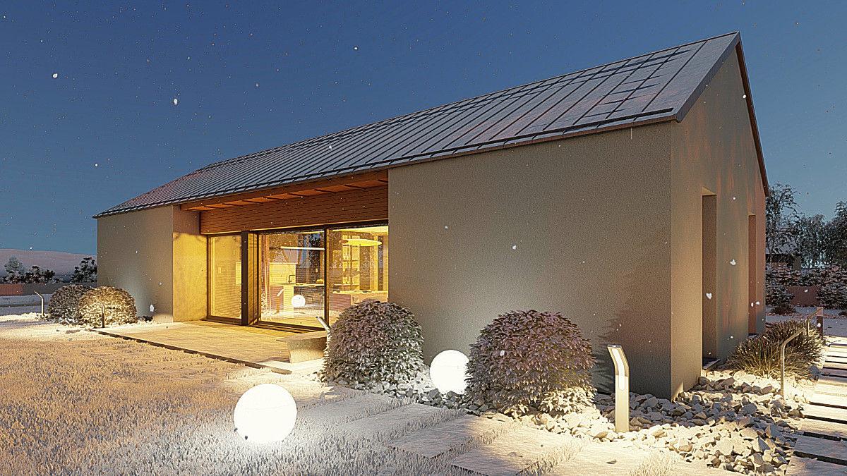 widok od ogrodu 4 projekt domu AR-16P - projekty domów TeA Projekt