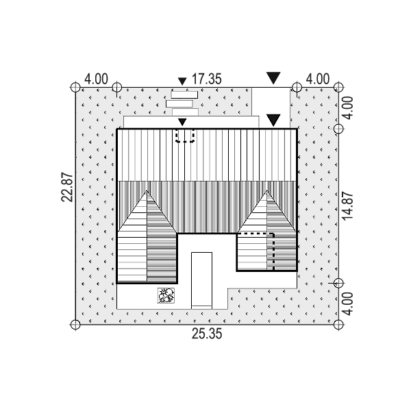 projekt domu AR-17 P - działka - projekty domów TeA Projekt