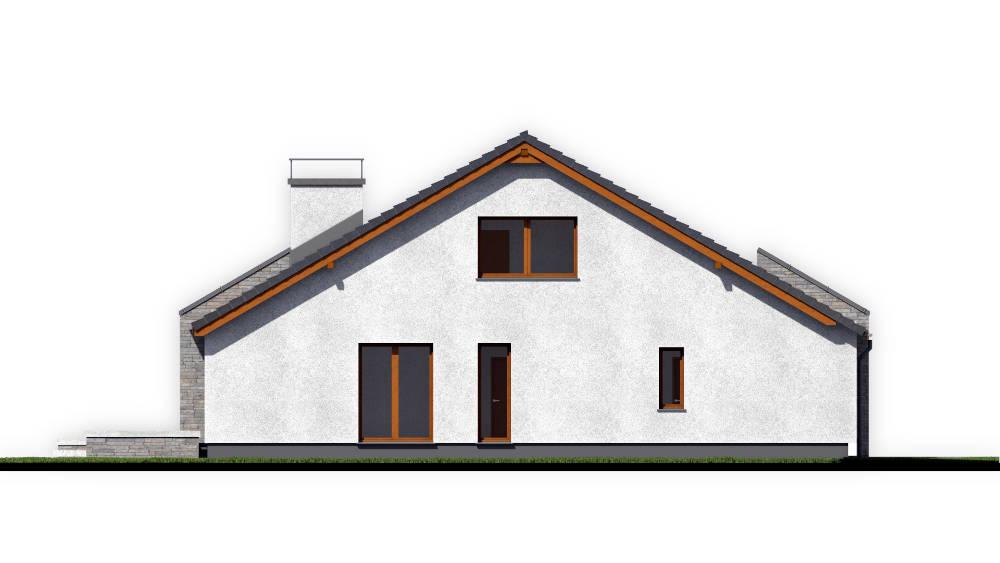projekt domu AR-9 P - elewacja boczna 1 - projekty domów TeA Projekt.
