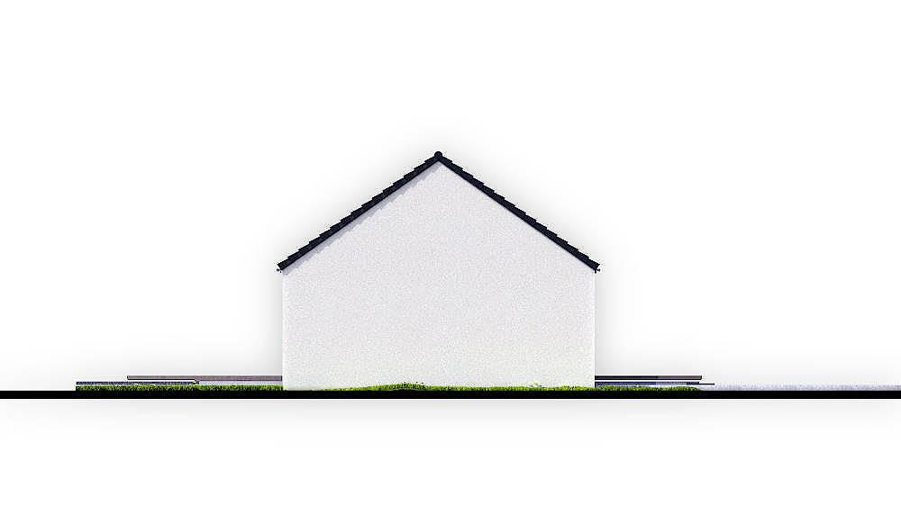 projekt domu AR-6 max L - elewacja boczna 2 - projekty domów TeA Projekt