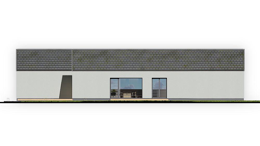 projekt domu AR-19 L - elewacja ogrodowa - projekty domów TeA Projekt