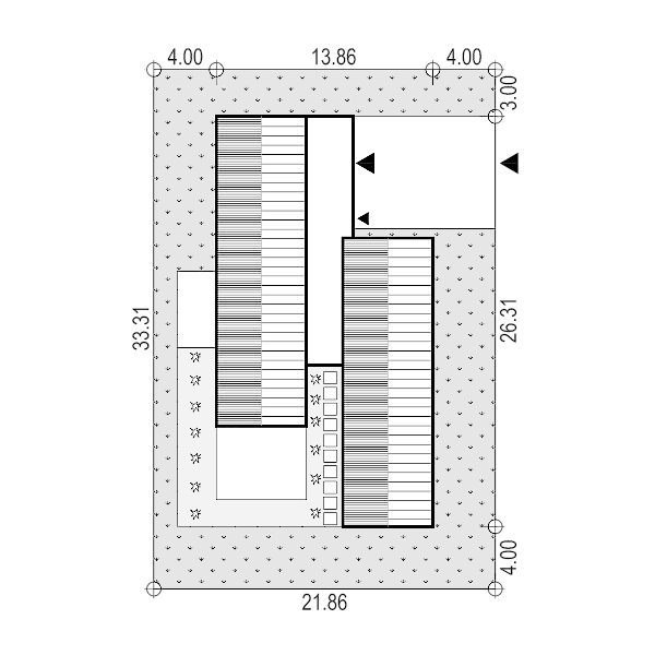 projekt domu AR-19 P - działka - projekty domów TeA Projekt