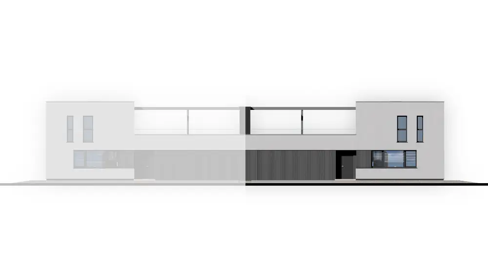 Projekt domu AR-14B Max P - elewacja frontowa - projekty domów TeA Projekt.
